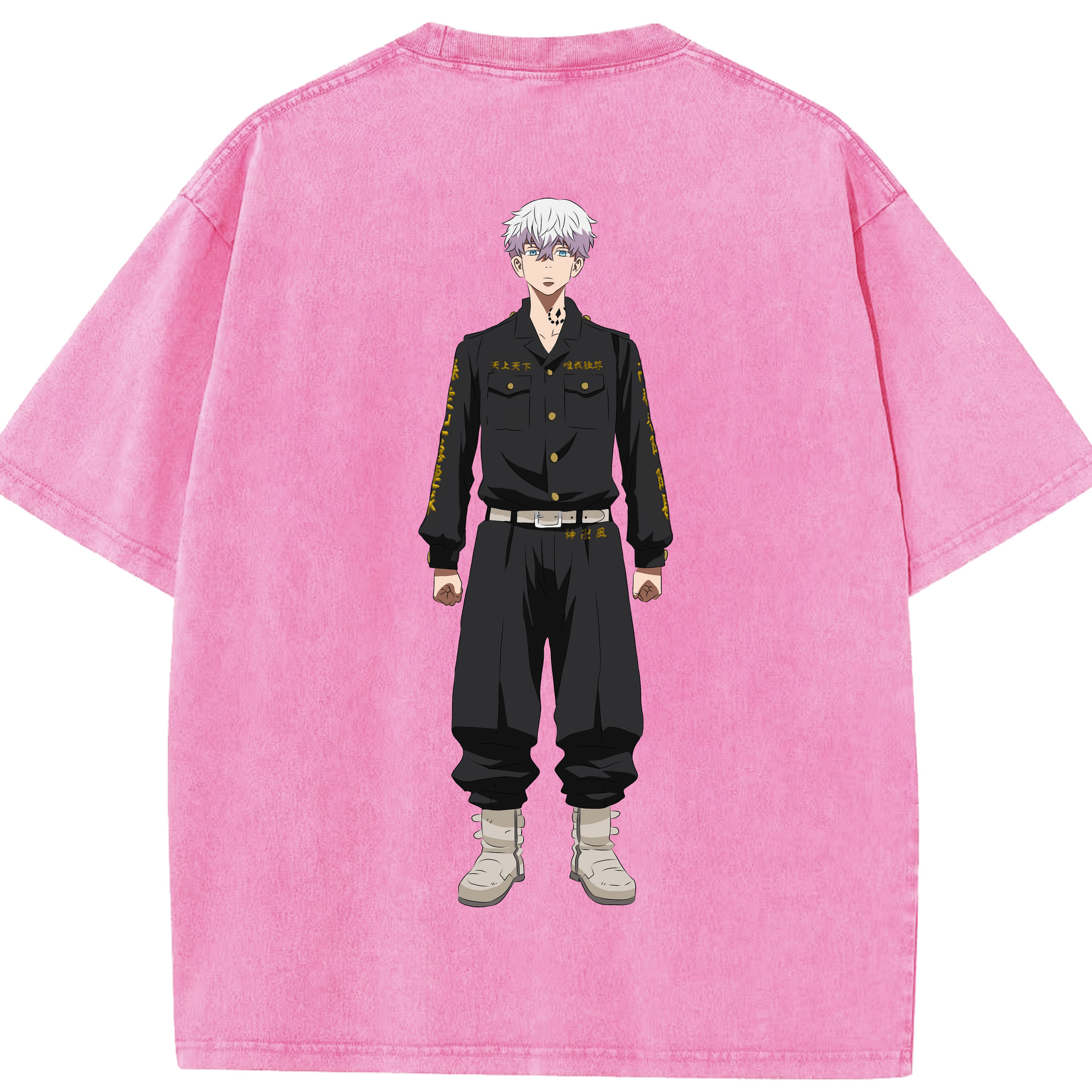 （画像用） 東京リベンジャーズ Tokyo Revengers 綿100% ヴィンテージ風 半袖Tシャツ（背面プリント）